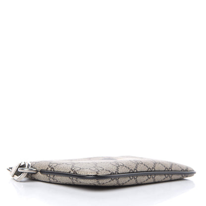 Gucci GG Supreme Monogram Bee Print Wrist Pouch Black 4 of 10