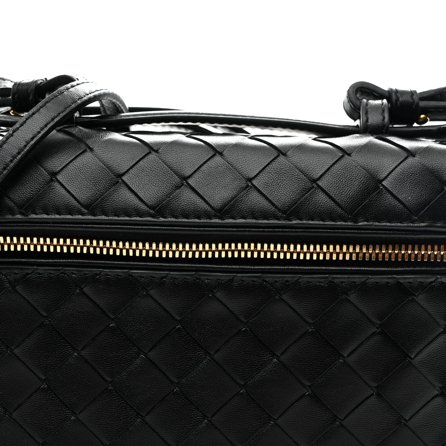 Bottega Veneta Calfskin Intrecciato Bang Bang Vanity Case Black 14 of 19