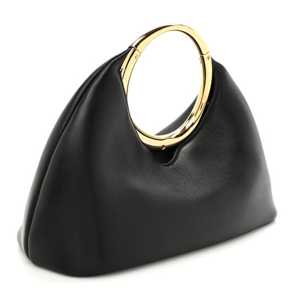 Jacquemus Lambskin Le Petit Calino Ring Top Handle Bag Black 3 of 10