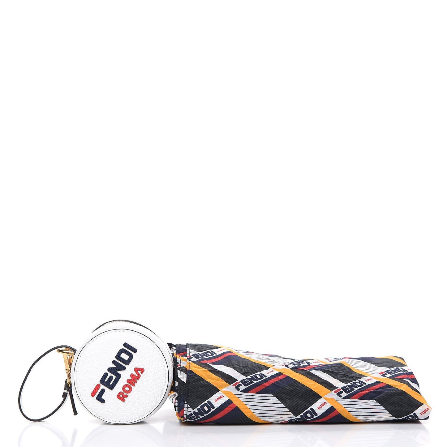 X FILA Calfskin Mania Tote Charm White Blueberry Multicolor