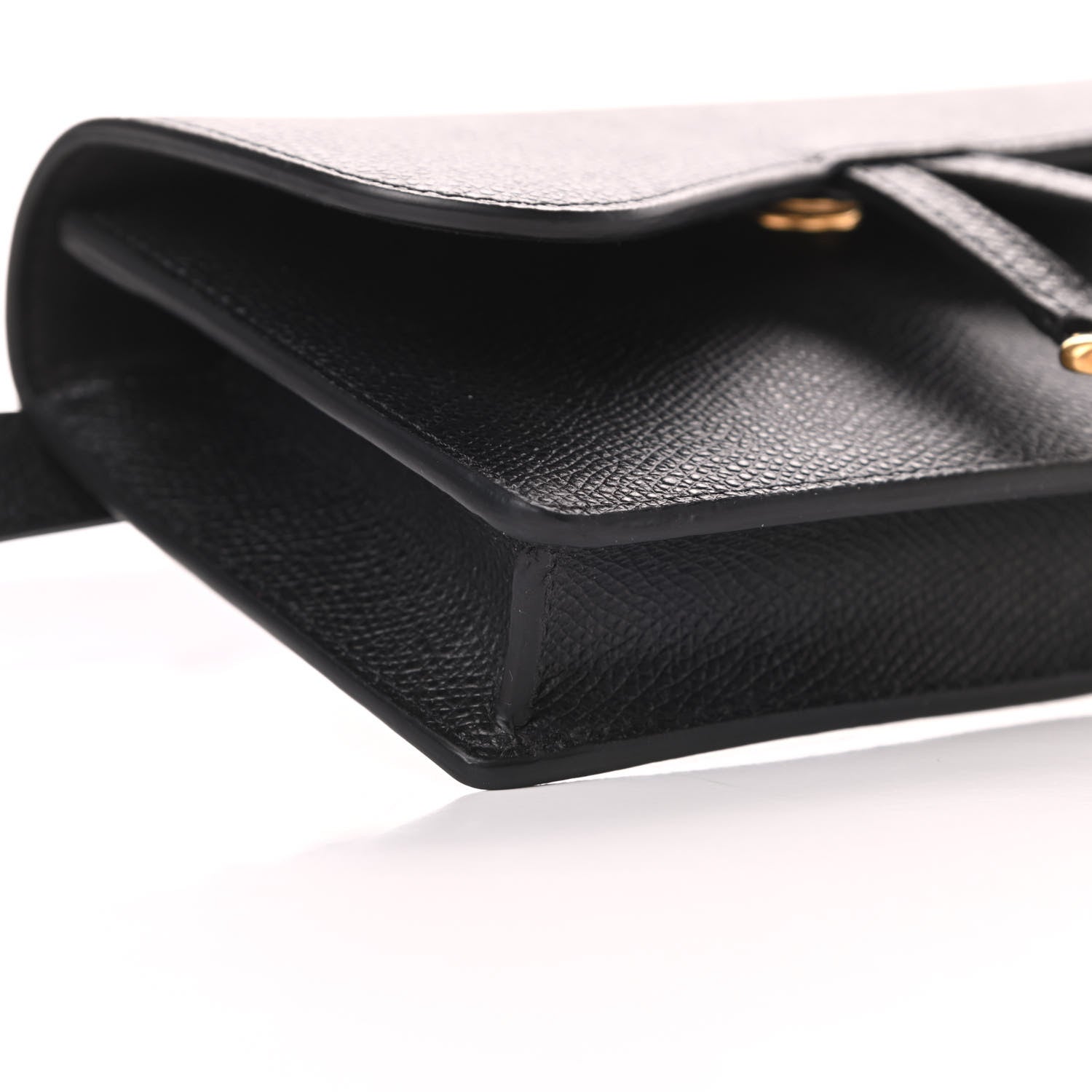 Christian Dior Grained Calfskin Saddle Belt Bag Black 10 of 13