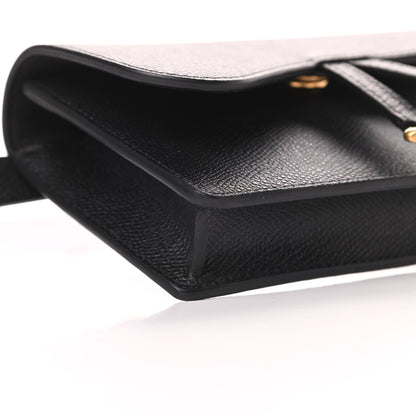 Christian Dior Grained Calfskin Saddle Belt Bag Black 10 of 13