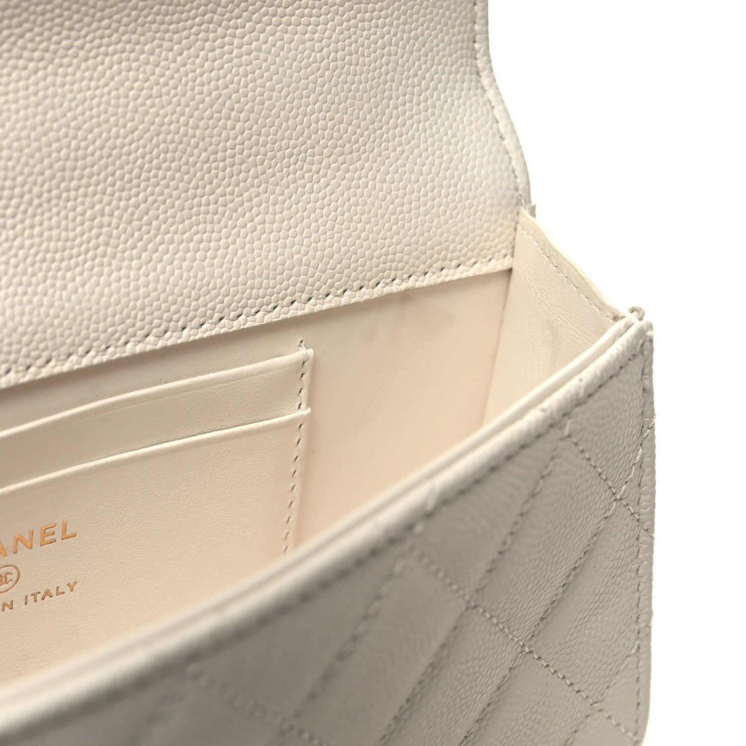 Chanel Caviar Quilted Chain Match Top Handle Phone Holder With Chain White 11 of 11