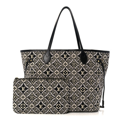 Louis Vuitton Jacquard Since 1854 Neverfull MM Grey 1 of 10