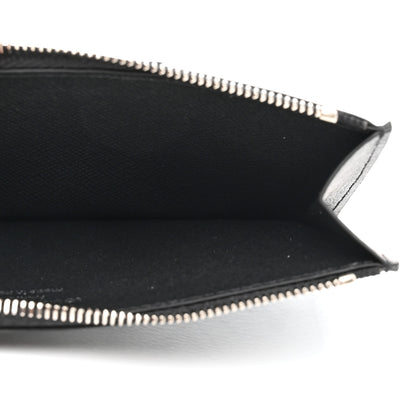 Louis Vuitton Metallic Taigarama Coin Card Holder Gunmetal Grey Black 6 of 7