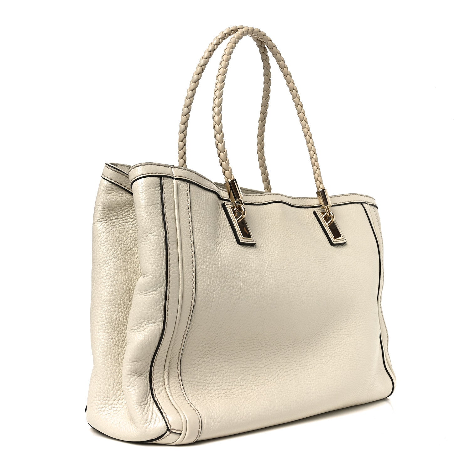 Gucci Pebbled Calfskin Medium Bella Tote Off White 2 of 9