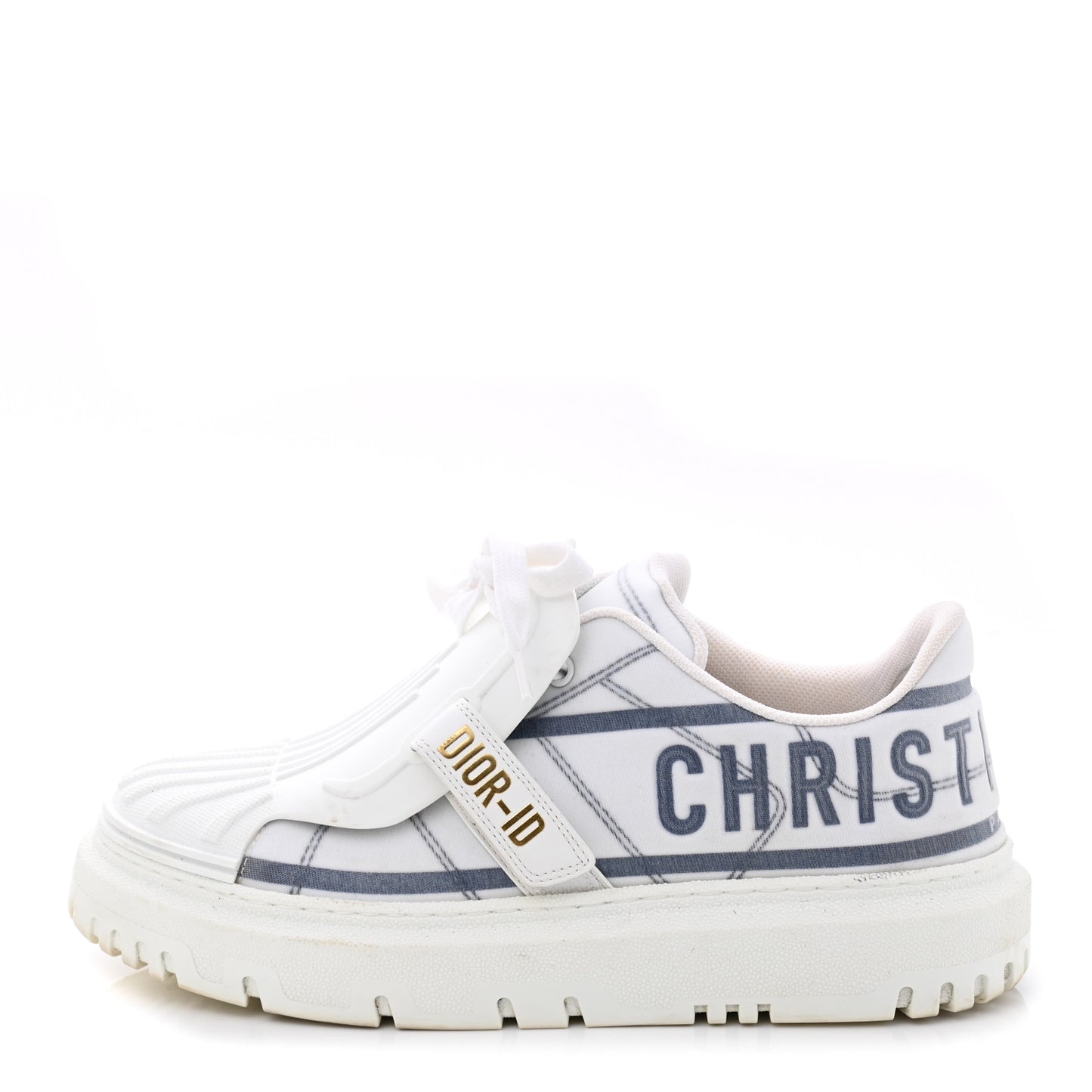 Nylon Mesh Dior-ID Platform Sneakers 39.5 Bleu France