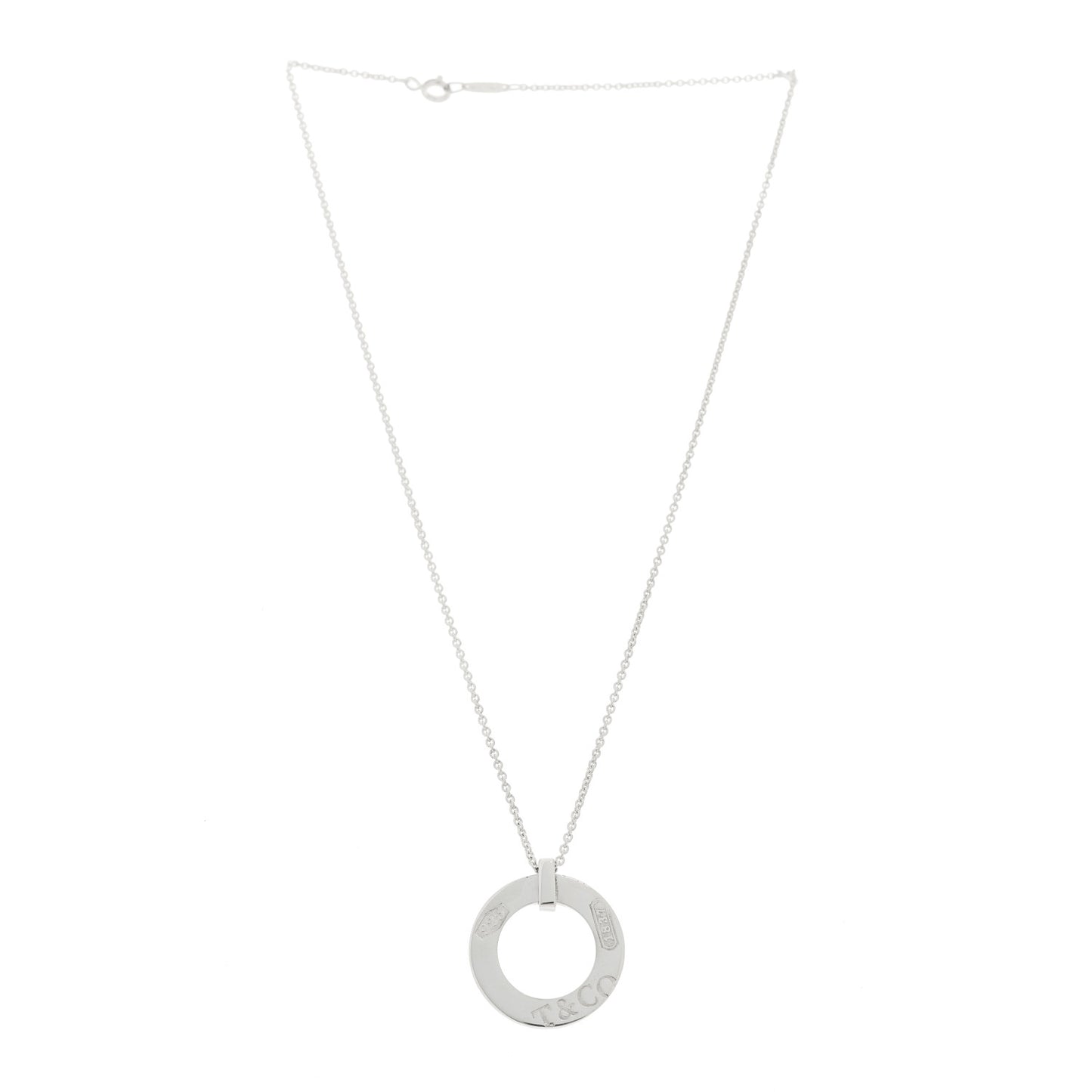 Sterling Silver 1837 Open Circle Pendant Necklace