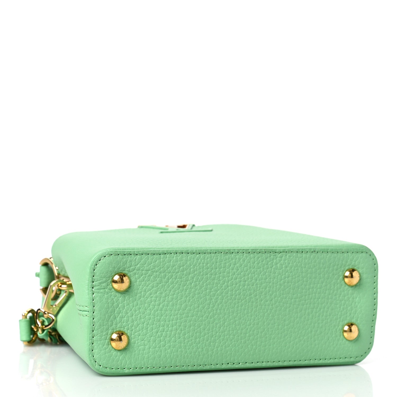 Louis Vuitton Taurillon Mini Capucines Vert Pomme 4 of 8