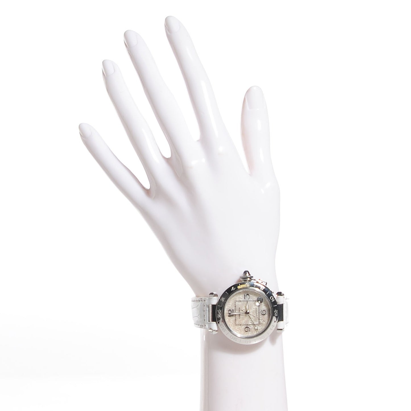 Stainless Steel Alligator Mother of Pearl 35mm Pasha C Automatic Watch