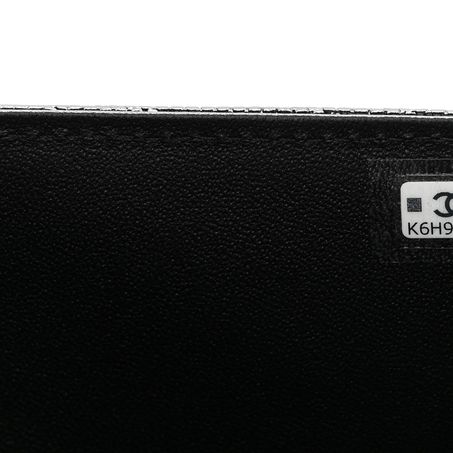 Chanel Calfskin Lizard Embossed Top Handle Clutch With Chain Black 8 of 12