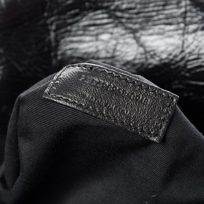 Saint Laurent Crinkled Calfskin Matelasse Monogram Medium Niki Chain Satchel Black 8 of 10