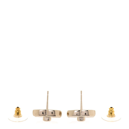Chanel Metal CC Turnlock Earrings Gold 4 of 5