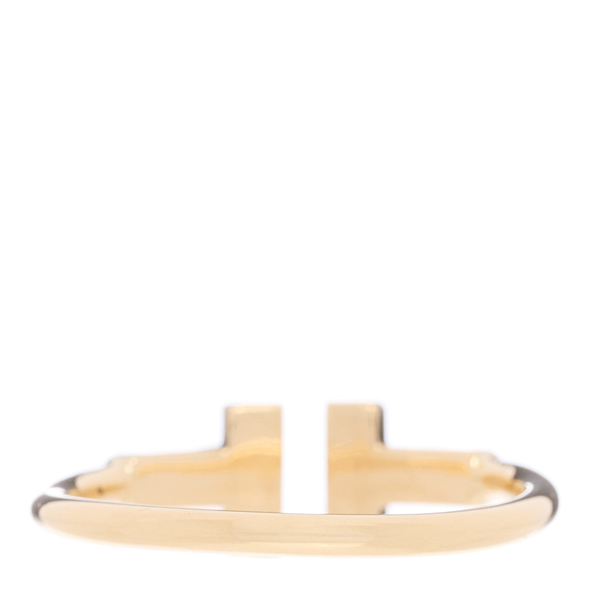 Tiffany 18K Yellow Gold Diamond T Wire Ring 54 6.75 3 of 4