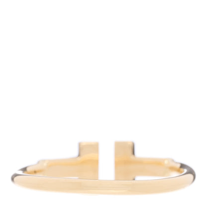 Tiffany 18K Yellow Gold Diamond T Wire Ring 54 6.75 3 of 4