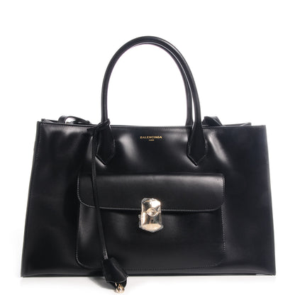 Balenciaga Calfskin Padlock Work S Black 1 of 9