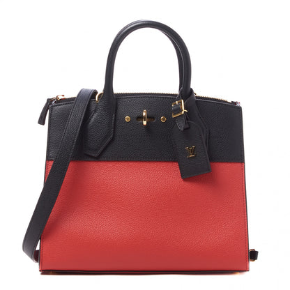 Louis Vuitton Taurillon City Steamer PM Black Rouge 1 of 8