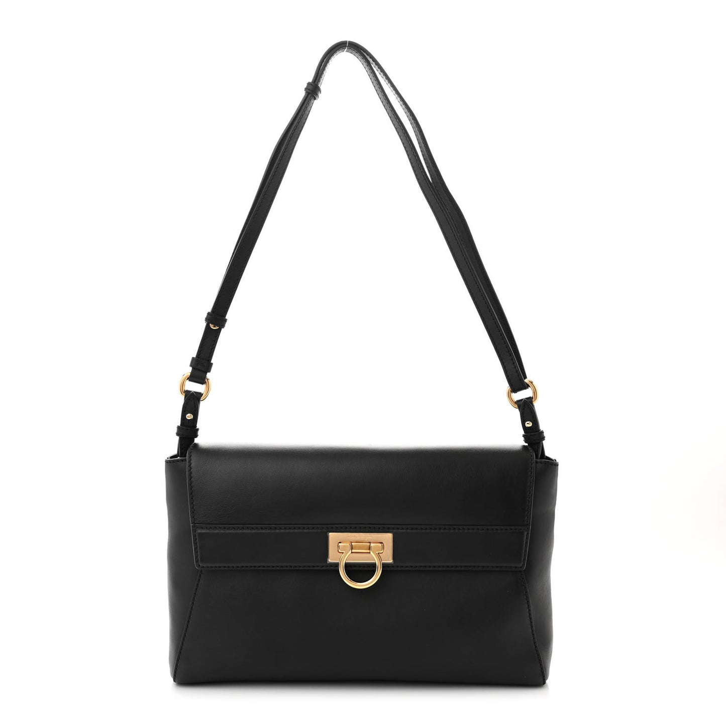 Calfskin Abbey Crossbody Black
