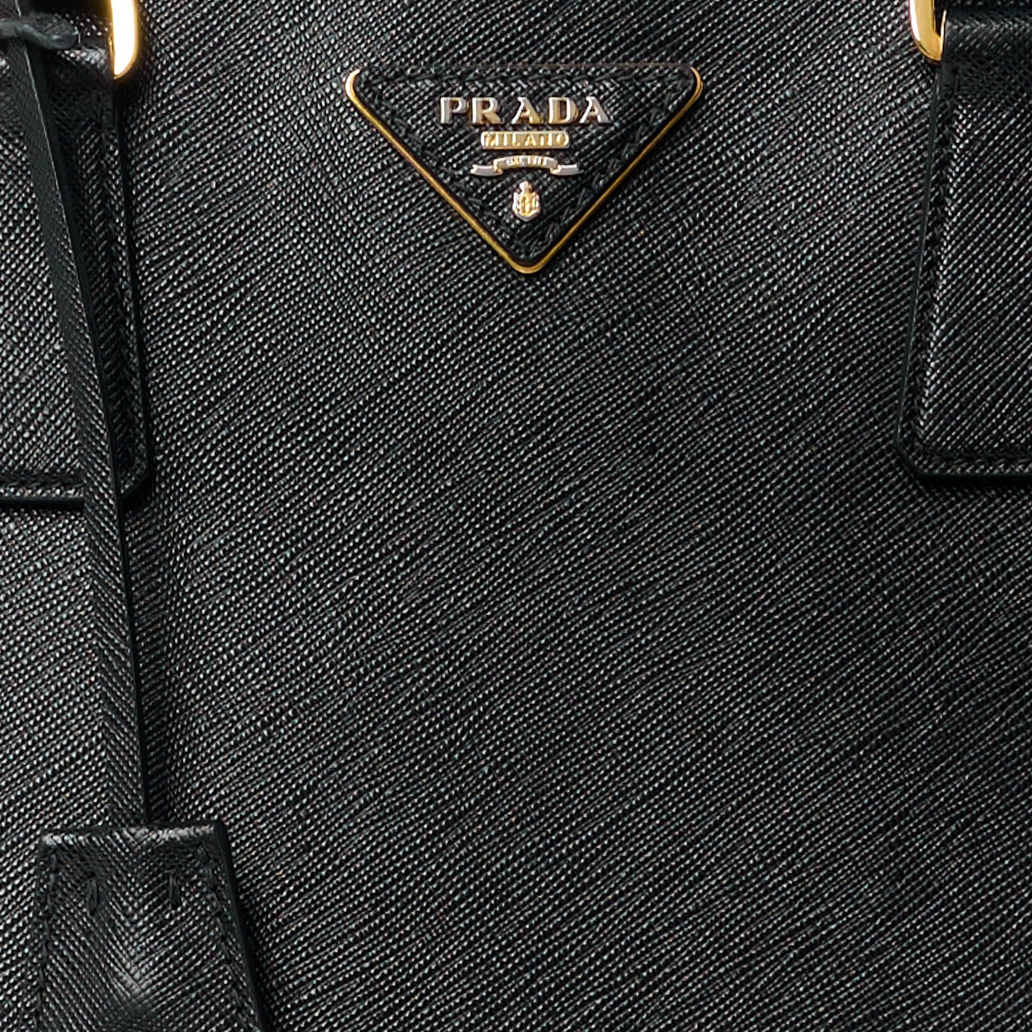 Saffiano Large Galleria Double Zip Tote Black