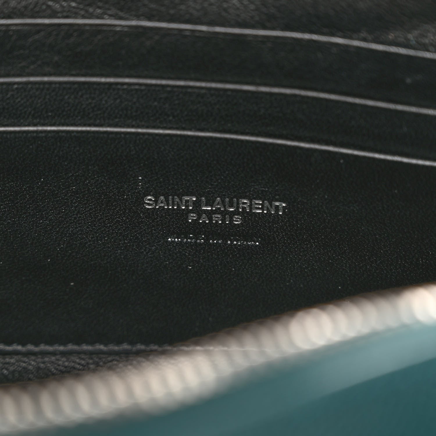 Saint Laurent Grain De Poudre Matelasse Monogram Mini Lou Camera Bag Petrol Green 6 of 9