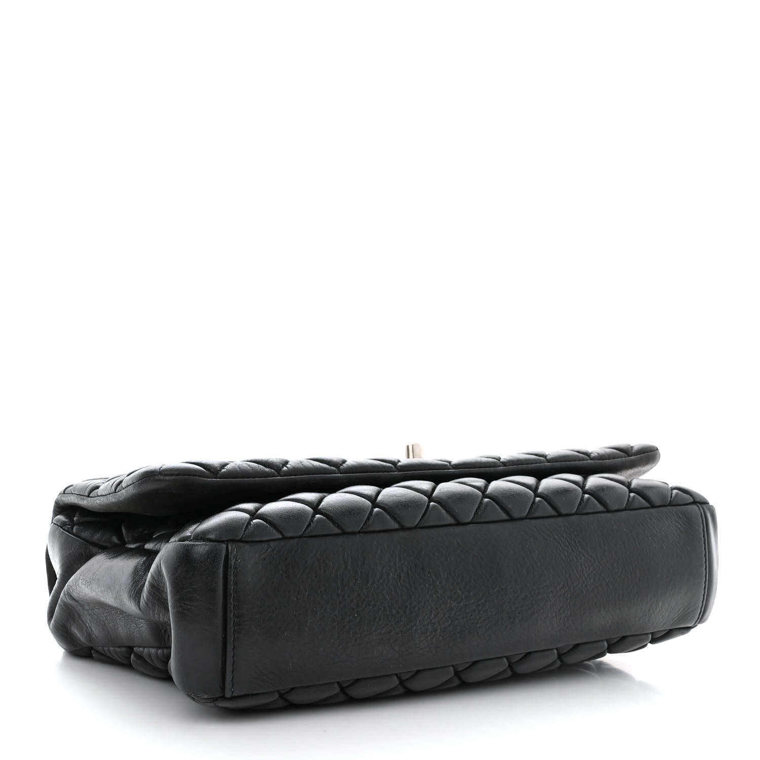 Chanel Iridescent Calfskin Small New Bubble Quilt Flap Black 4 of 10