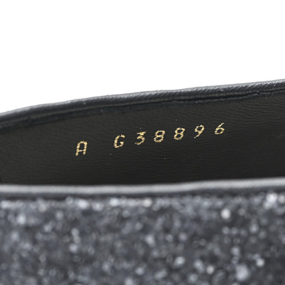 Chanel Glitter Grosgrain Cap Toe Mary Jane Flats 36.5 Gray 9 of 9