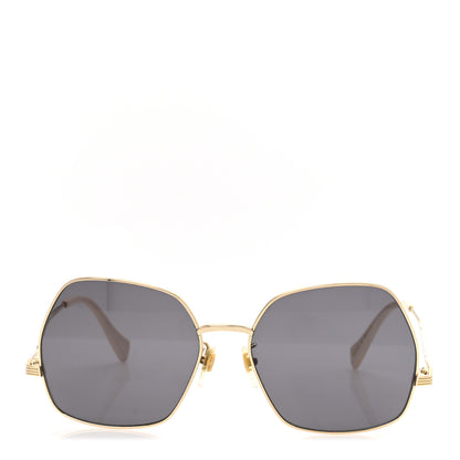 Gucci Metal Frame Sunglasses GG0972S Gold Brown 2 of 10