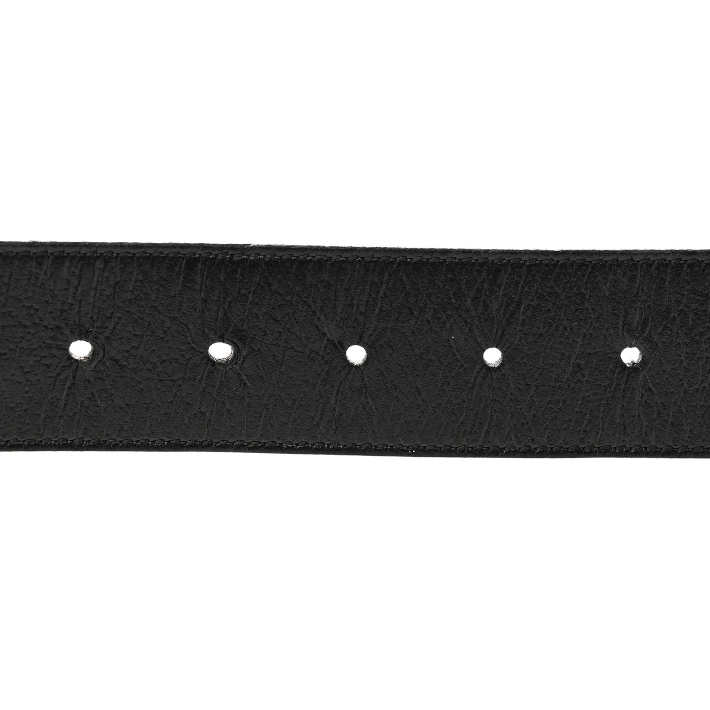Textured Calfskin Double G 40mm Belt 80 32 Black