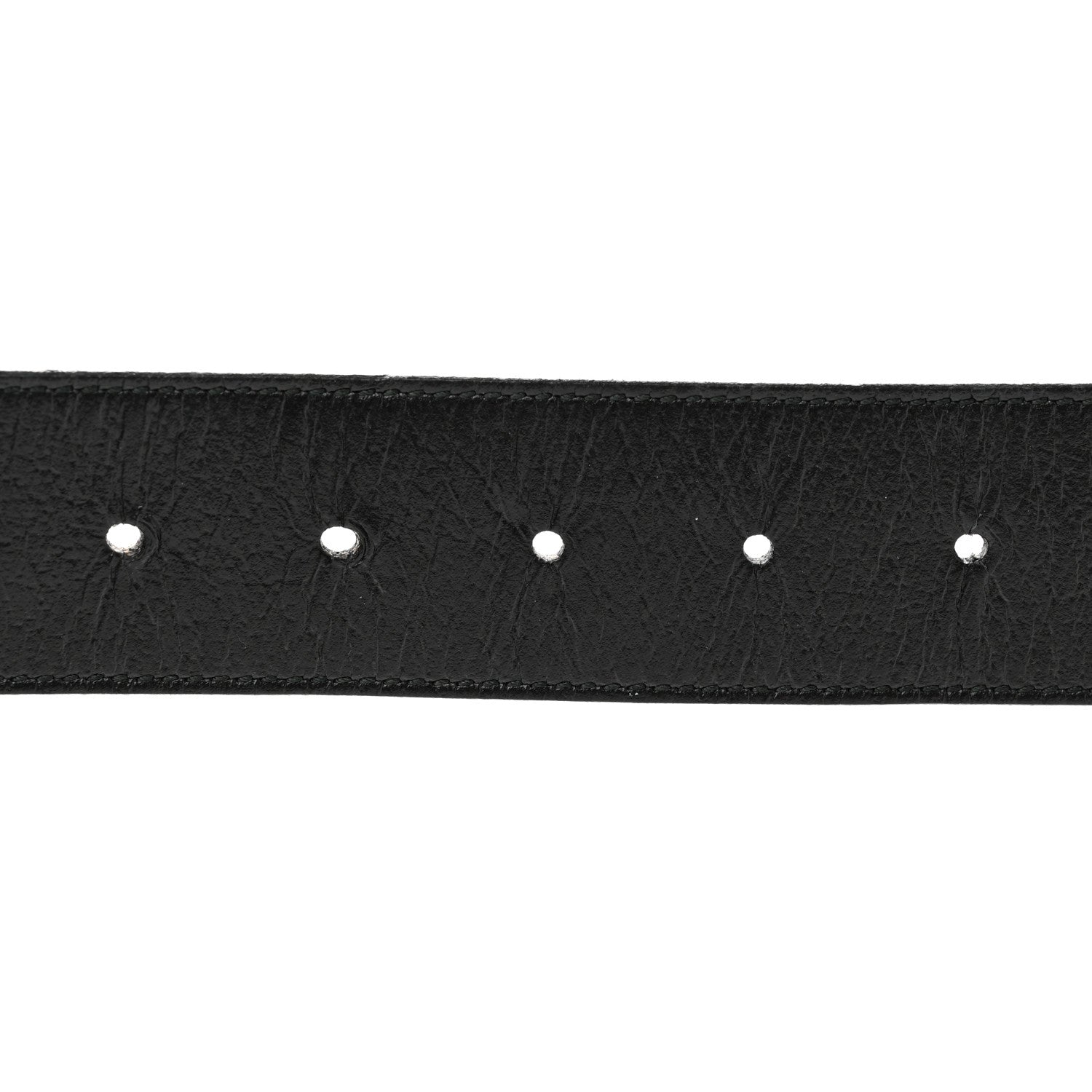 Gucci Textured Calfskin Double G 40mm Belt 80 32 Black 5 of 6