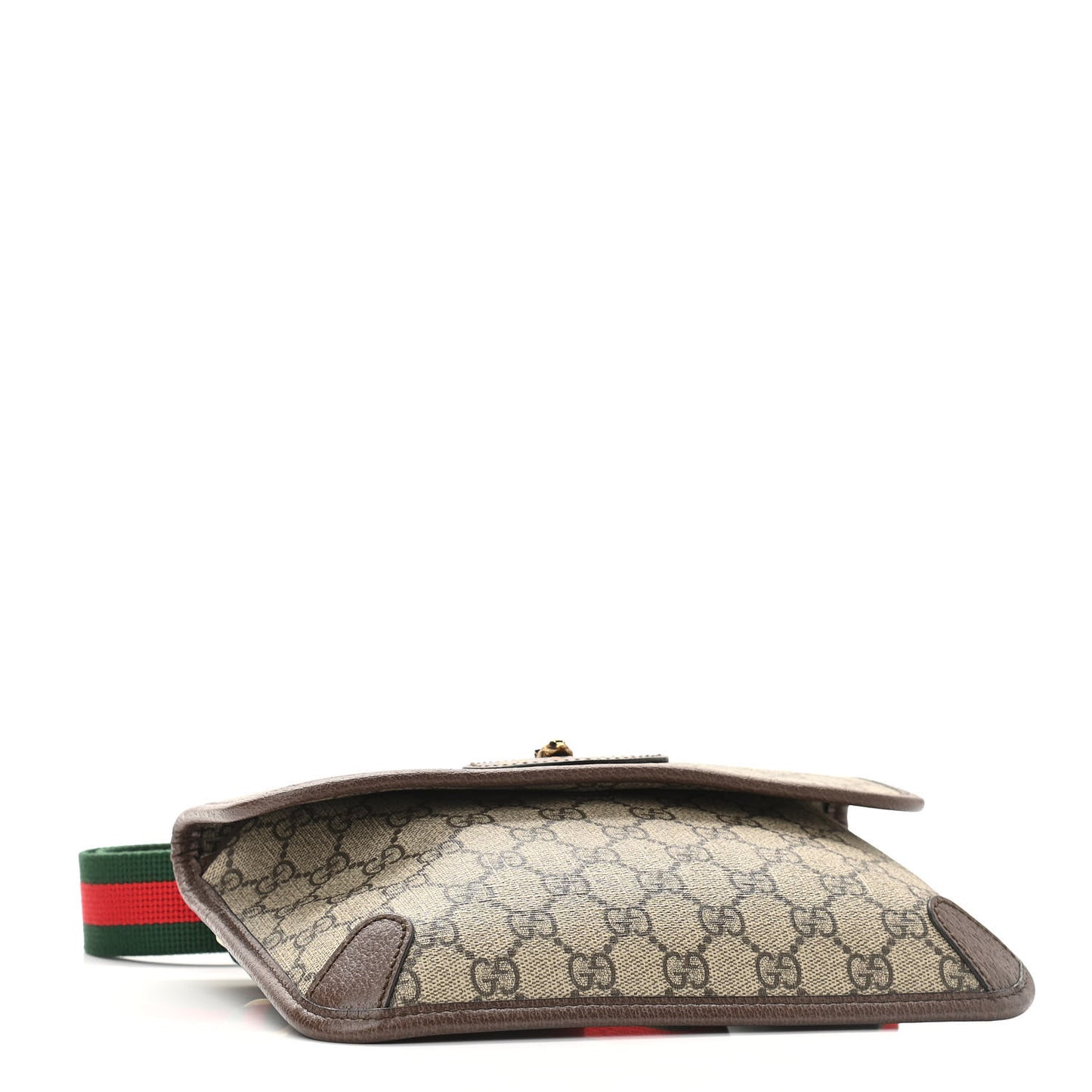 GG Supreme Monogram Neo Vintage Web Belt Bag Brown