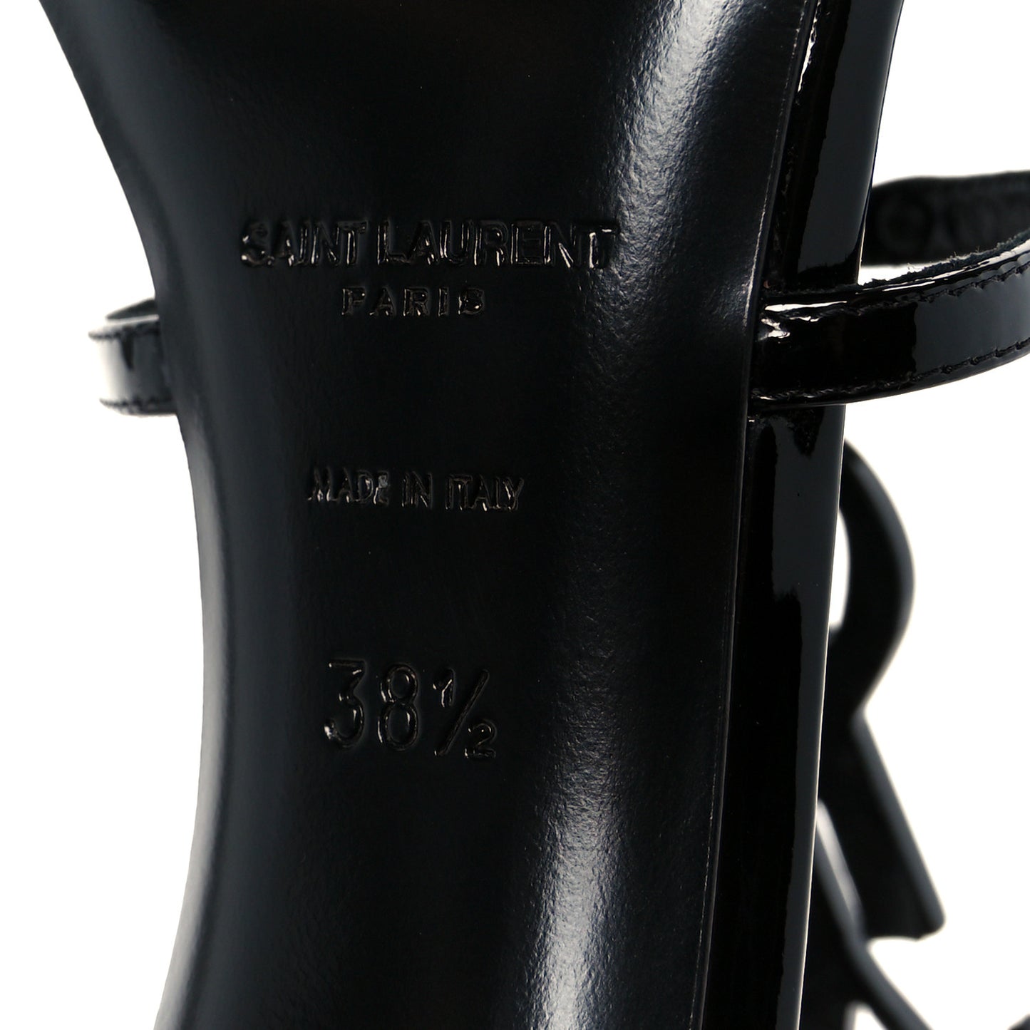 Vernice Chiffon Cassandra 100 Ankle Strap Sandals 38.5 Black