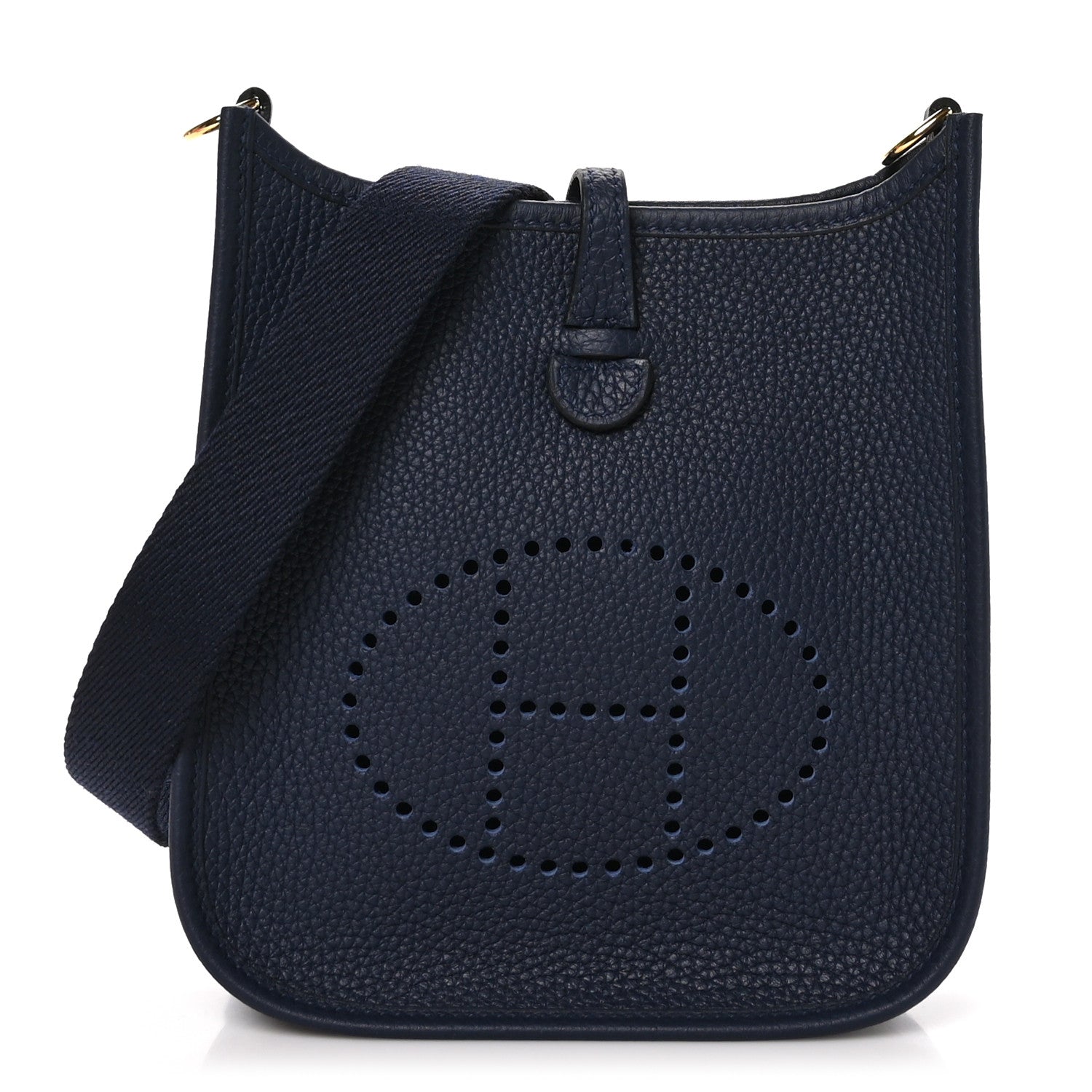 Hermes Taurillon Clemence Amazone Evelyne TPM Bleu Nuit Bleu Indigo 1 of 11