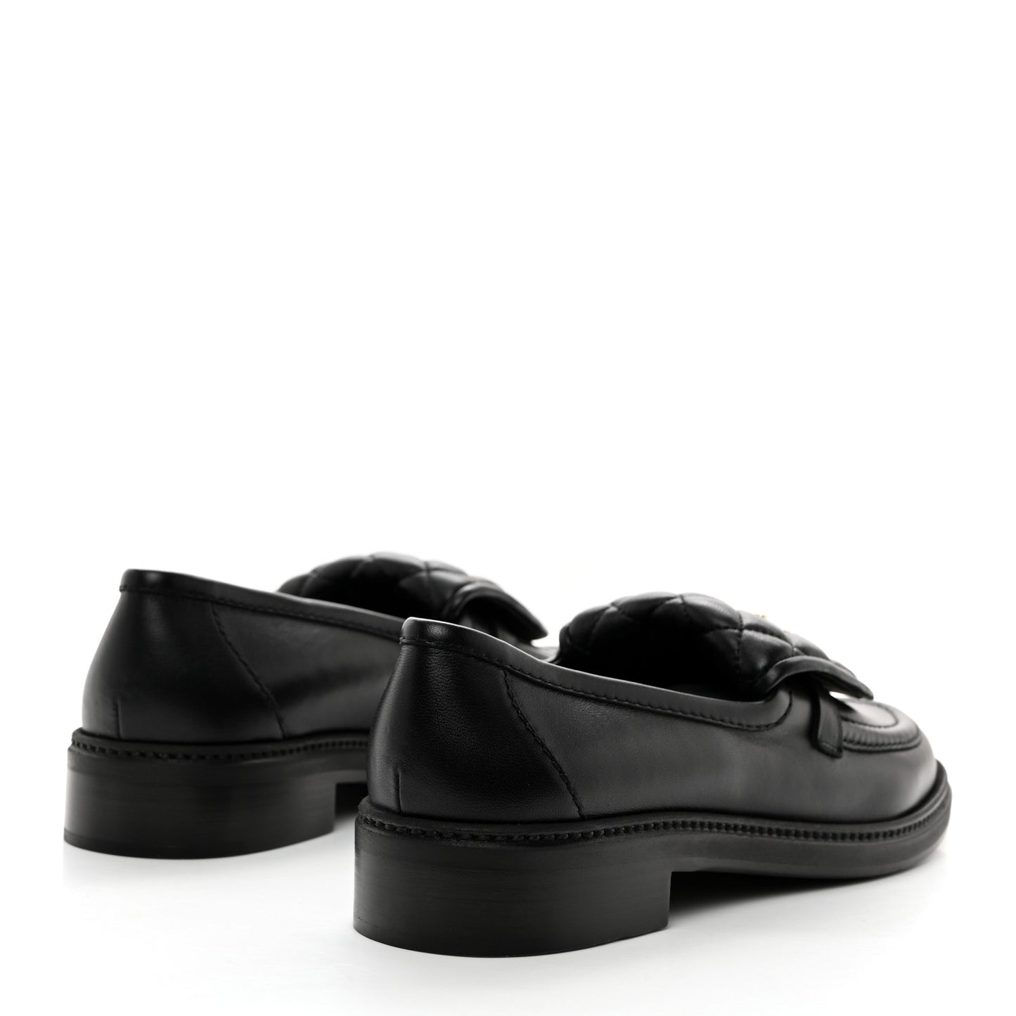 Lambskin Quilted CC Turnlock Loafers 41 Black