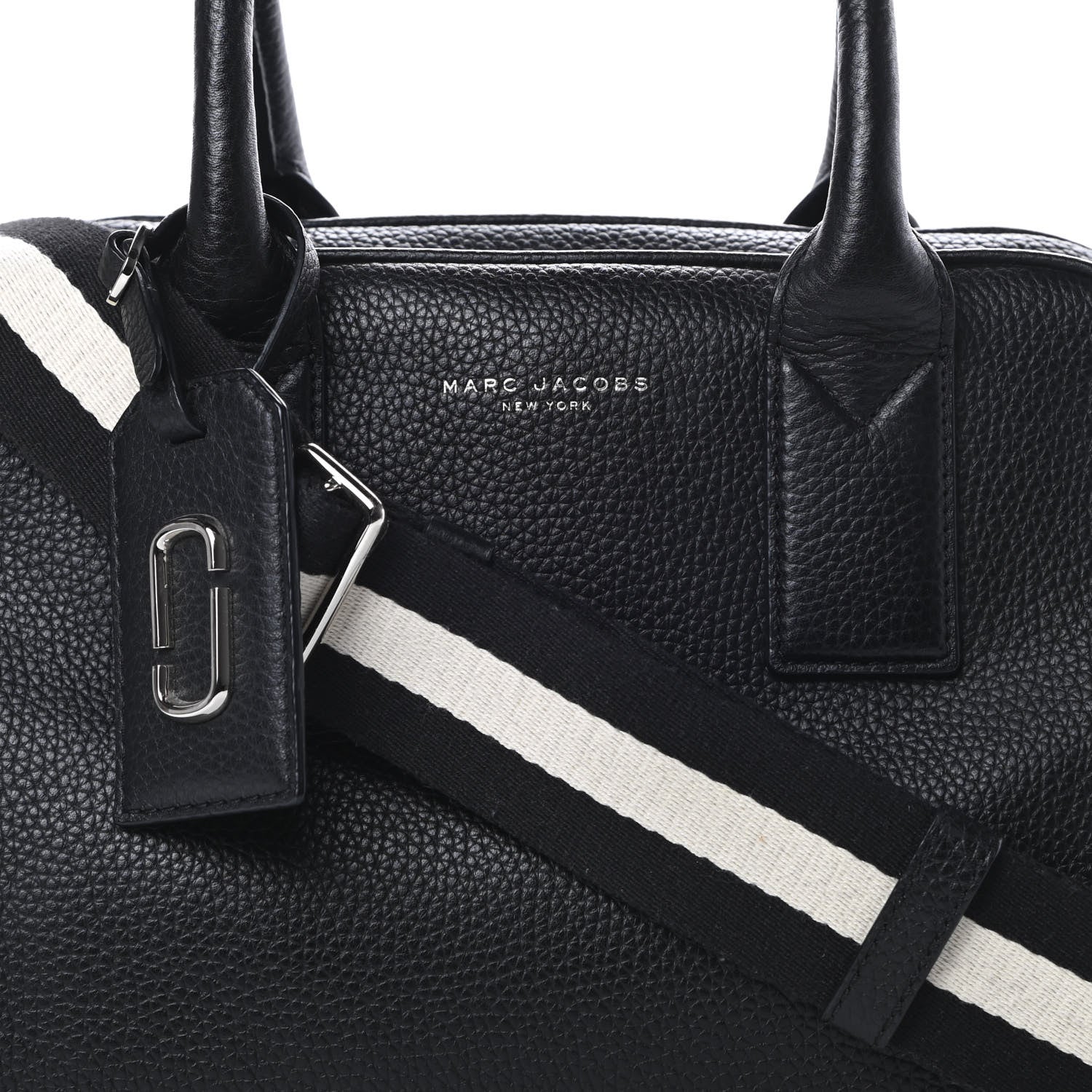 Marc Jacobs Pebbled Calfskin Gotham Bauletto Satchel Black 9 of 12