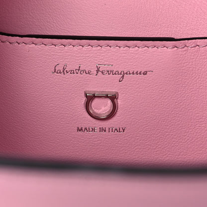 Salvatore Ferragamo Calfskin Trifolio Shoulder Bag Cheerleader Pink 8 of 13