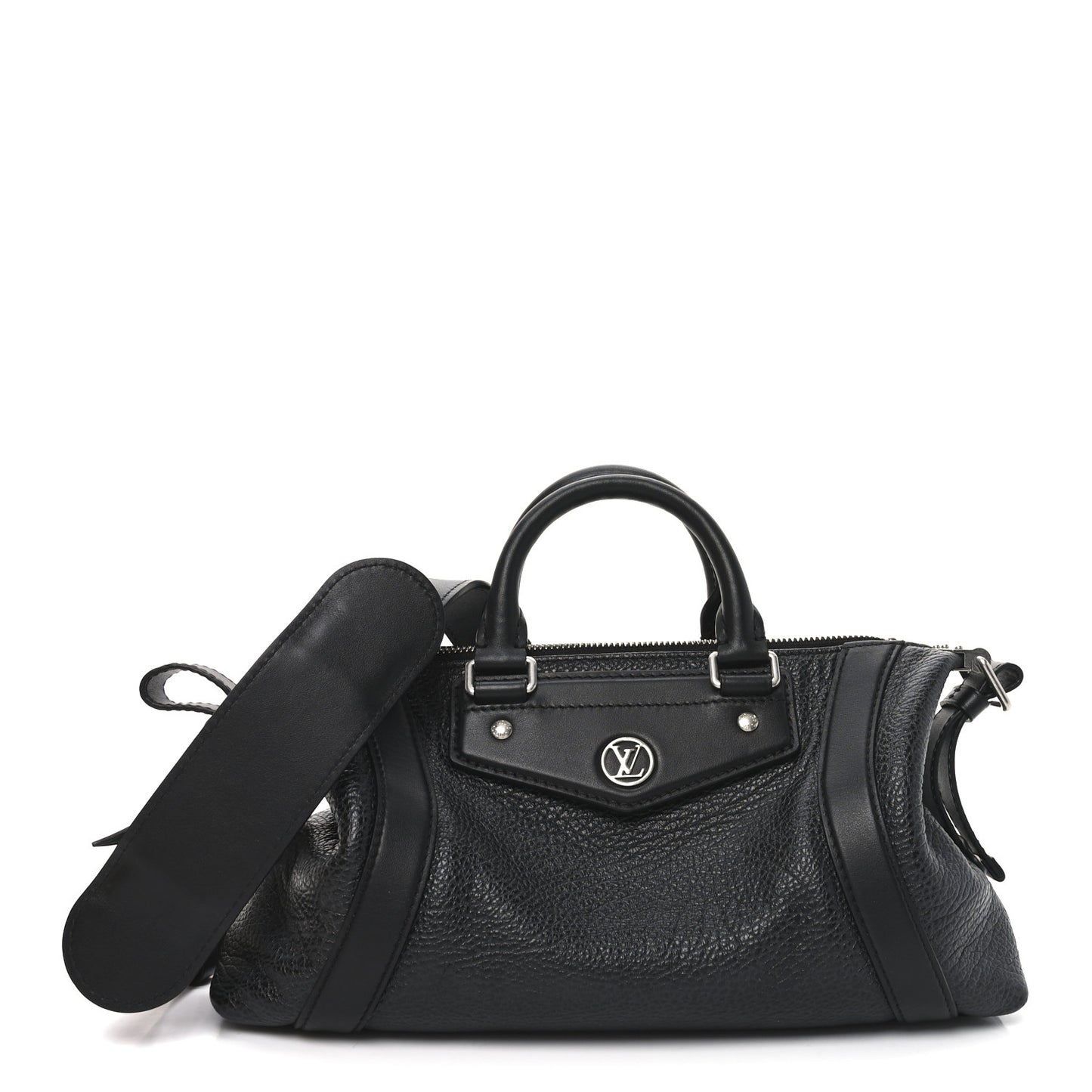 Pixel Lambskin LV Biker PM Black