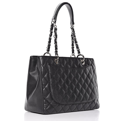 Chanel Caviar Quilted Grand Shopping Tote GST Black 3 of 15