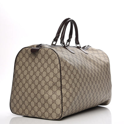 Gucci GG Plus Monogram Large Duffle Bag Dark Brown 3 of 7