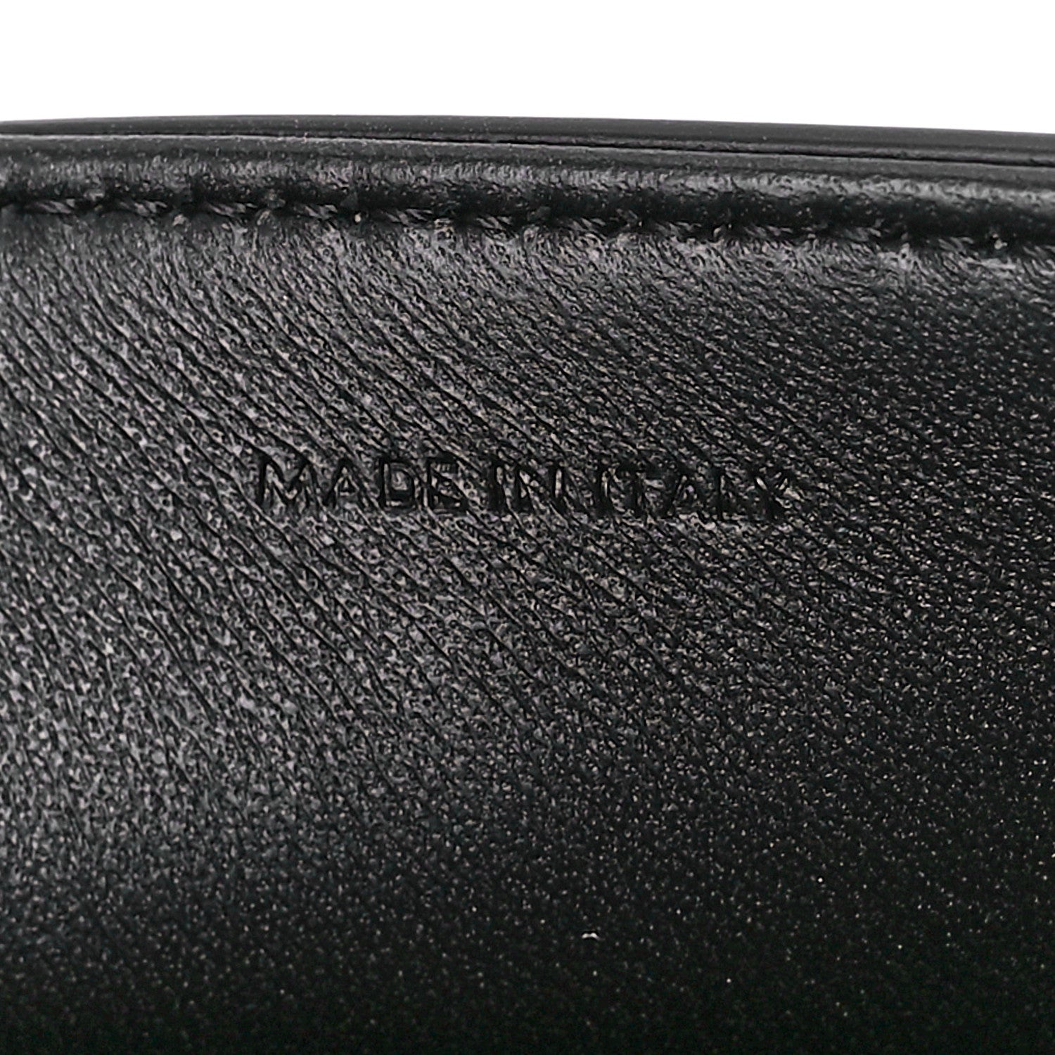 Celine Shiny Calfskin Cuir Triomphe Chain Shoulder Bag Black 7 of 12