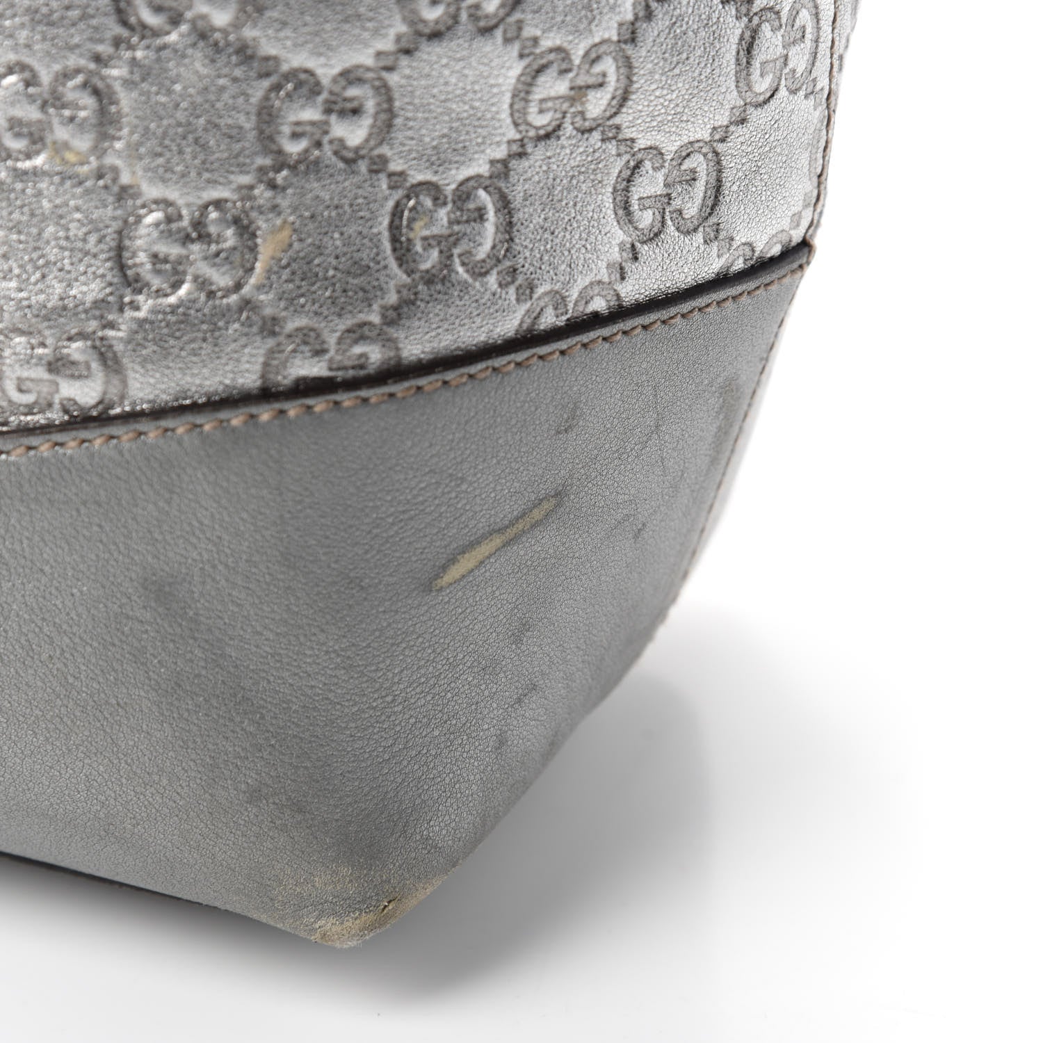 Gucci Guccissima Large Tote Silver 13 of 24