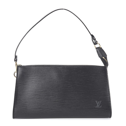 Louis Vuitton Epi Pochette Accessories 24 Black 1 of 6
