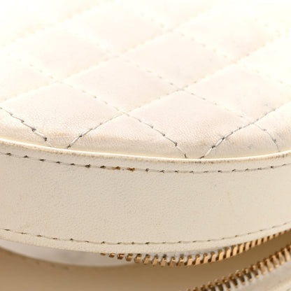 Chanel Lambskin Coco Lifesaver Round Bag Black White 14 of 15