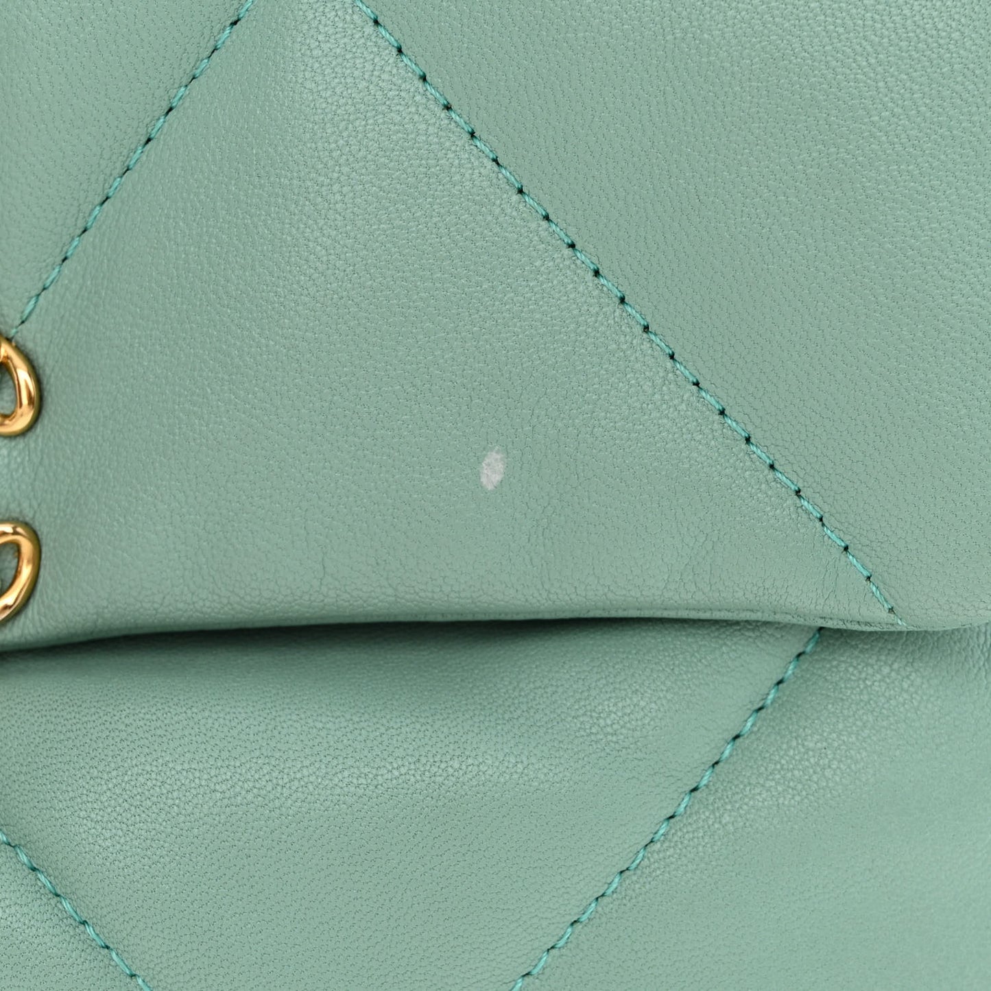 Goatskin Quilted Medium Chanel 19 Flap Light Blue