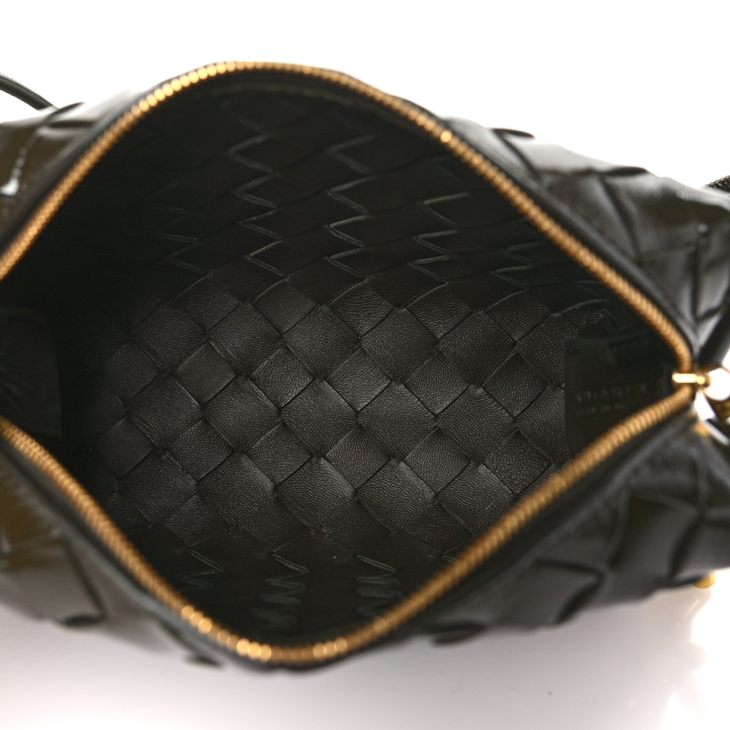 Bottega Veneta Polished Nappa Intrecciato Knot Mini Loop Camera Bag Kaki 5 of 8