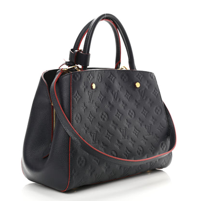 Louis Vuitton Empreinte Montaigne MM Marine Rouge 3 of 8