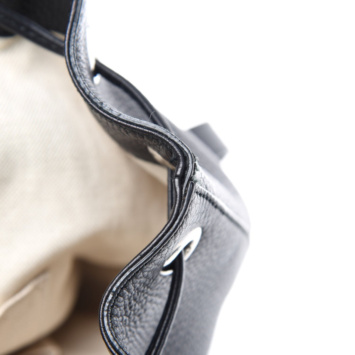 Gucci Cellarius Calfskin Medium Bamboo Backpack Black 11 of 14