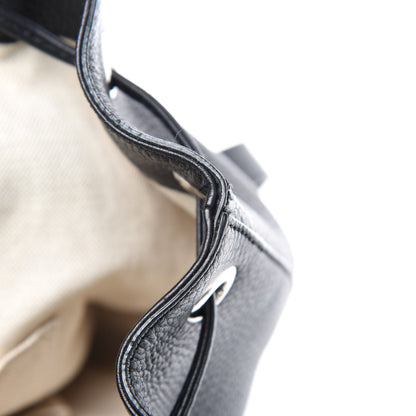 Gucci Cellarius Calfskin Medium Bamboo Backpack Black 11 of 14