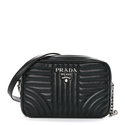 Prada Soft Calfskin Diagramme Camera Bag Black 1 of 10