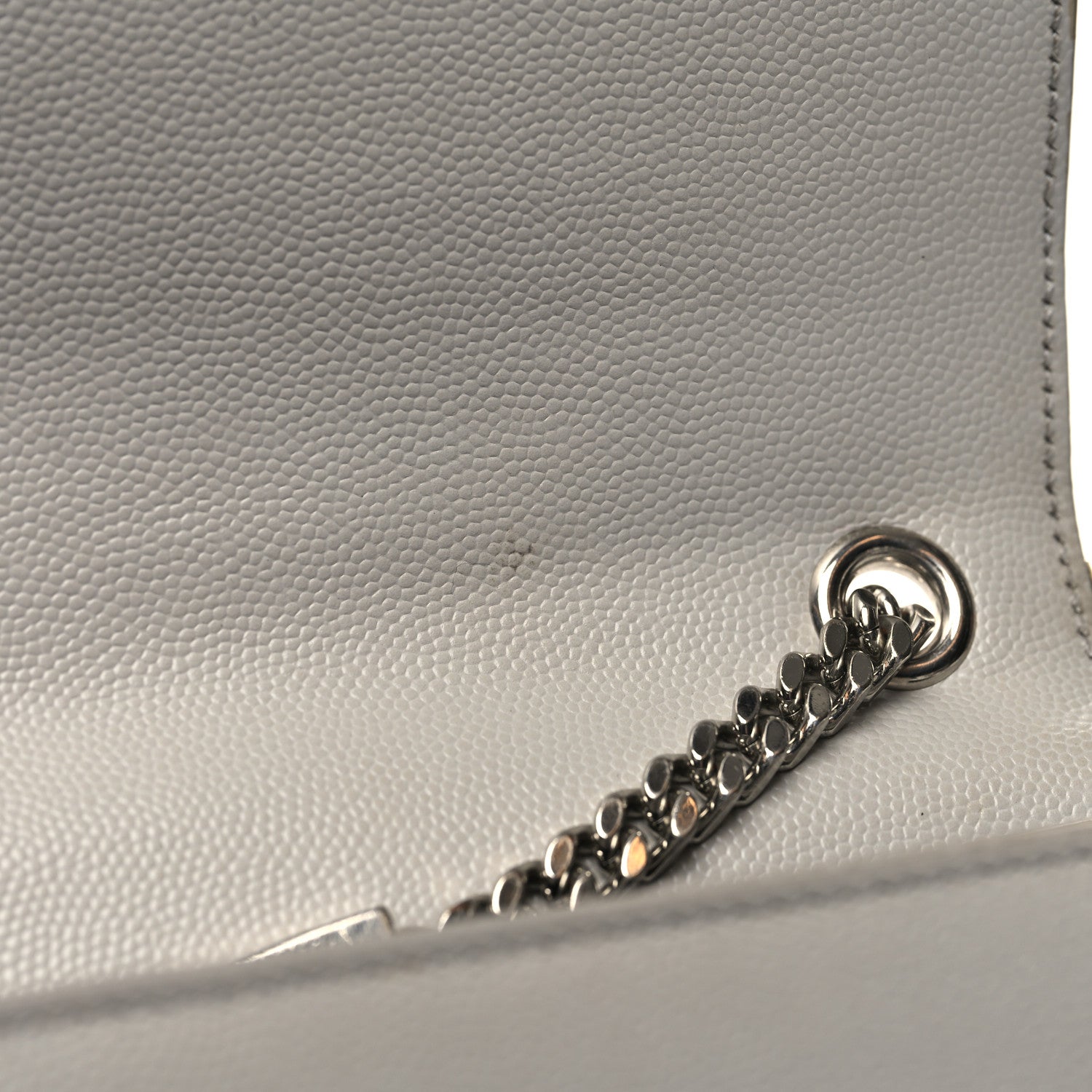 Saint Laurent Grain De Poudre Medium Classic Monogram Kate Satchel Souris 12 of 14