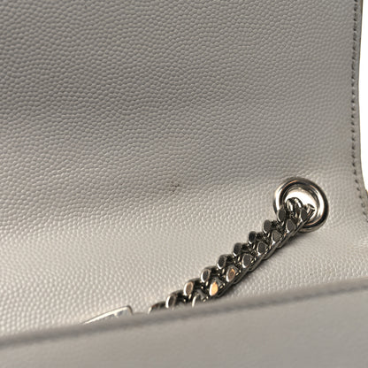 Saint Laurent Grain De Poudre Medium Classic Monogram Kate Satchel Souris 12 of 14